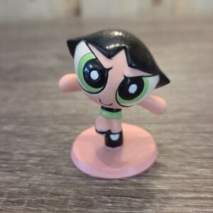 Vintage Power Puff Girls Figurines Action Figures Cartoon Network 2000 Rare